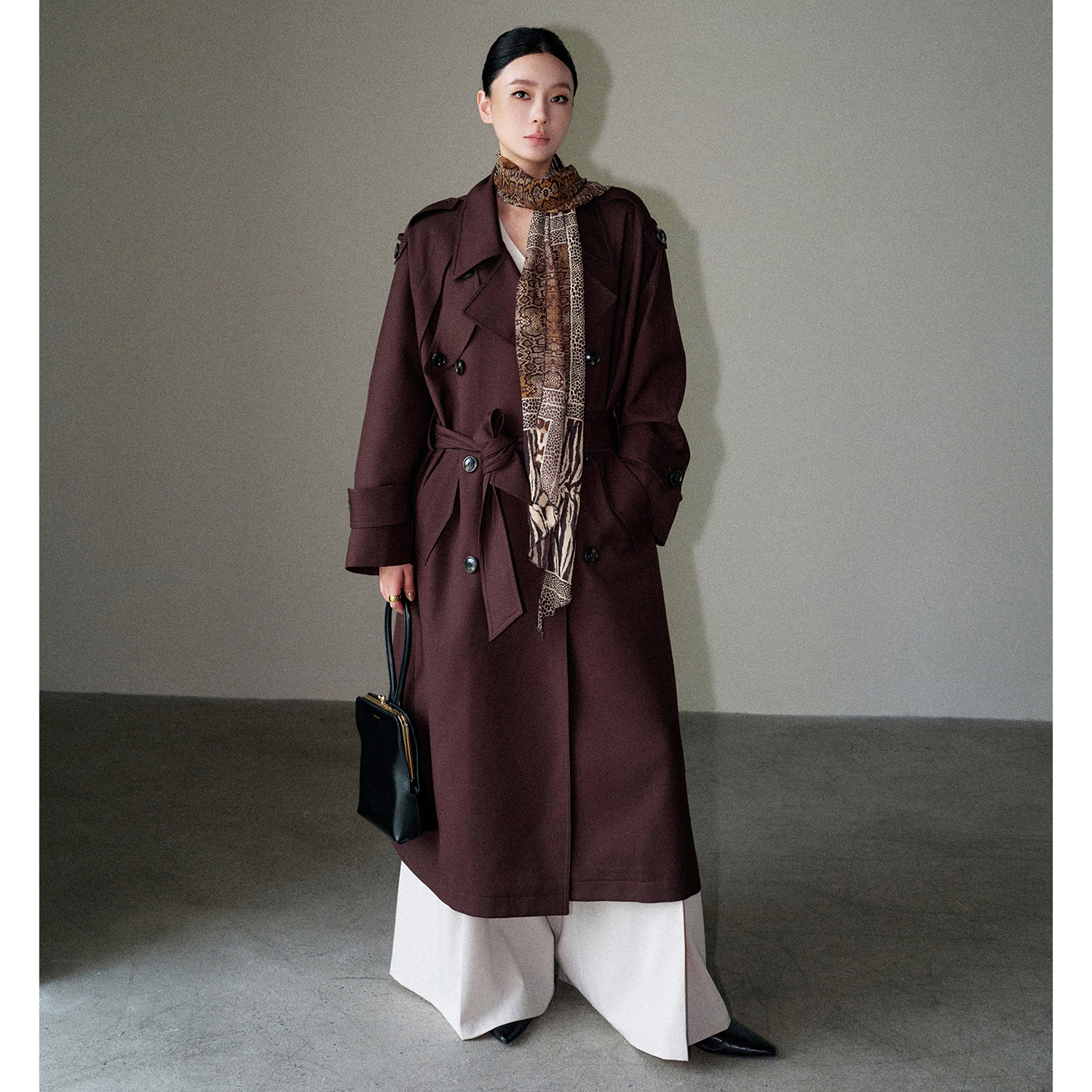 Double Breasted Blazer - Allingentle Khaki Women Long Blazer Elegant