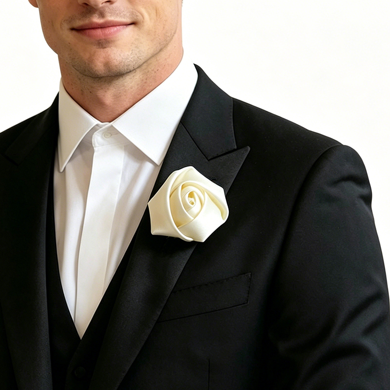 Men'S Formal Wear For A Wedding - Boutonniere Pins Buttonhole Flowers Wedding Accessories