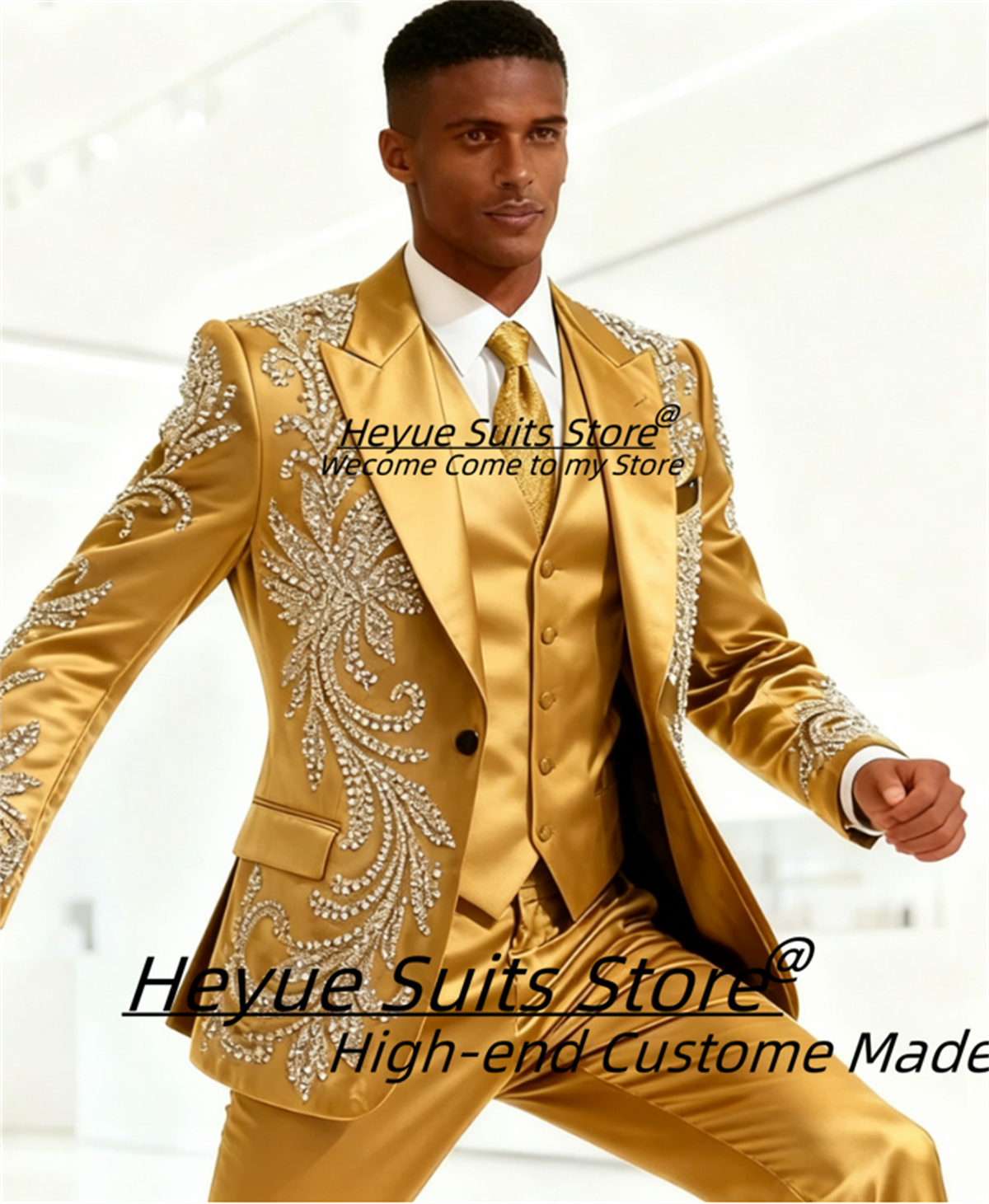 Men'S Formal Wear For A Wedding - High End Customized Men Suit Luxurious
