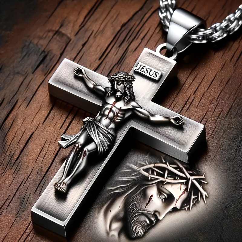 Men'S Formal Wear Jewelry - Religious Necklace for Men - Jesus