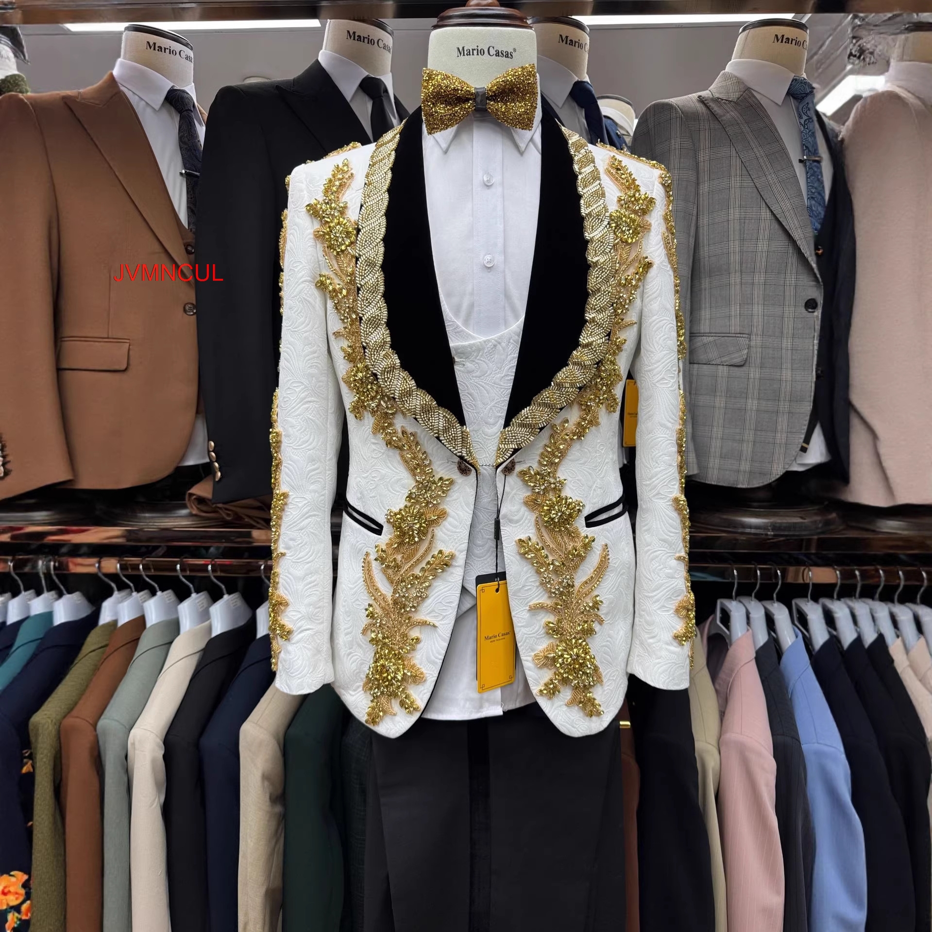 Men'S Formal Wear For Reception - Men's Luxury Handmade 3 Piece Suit