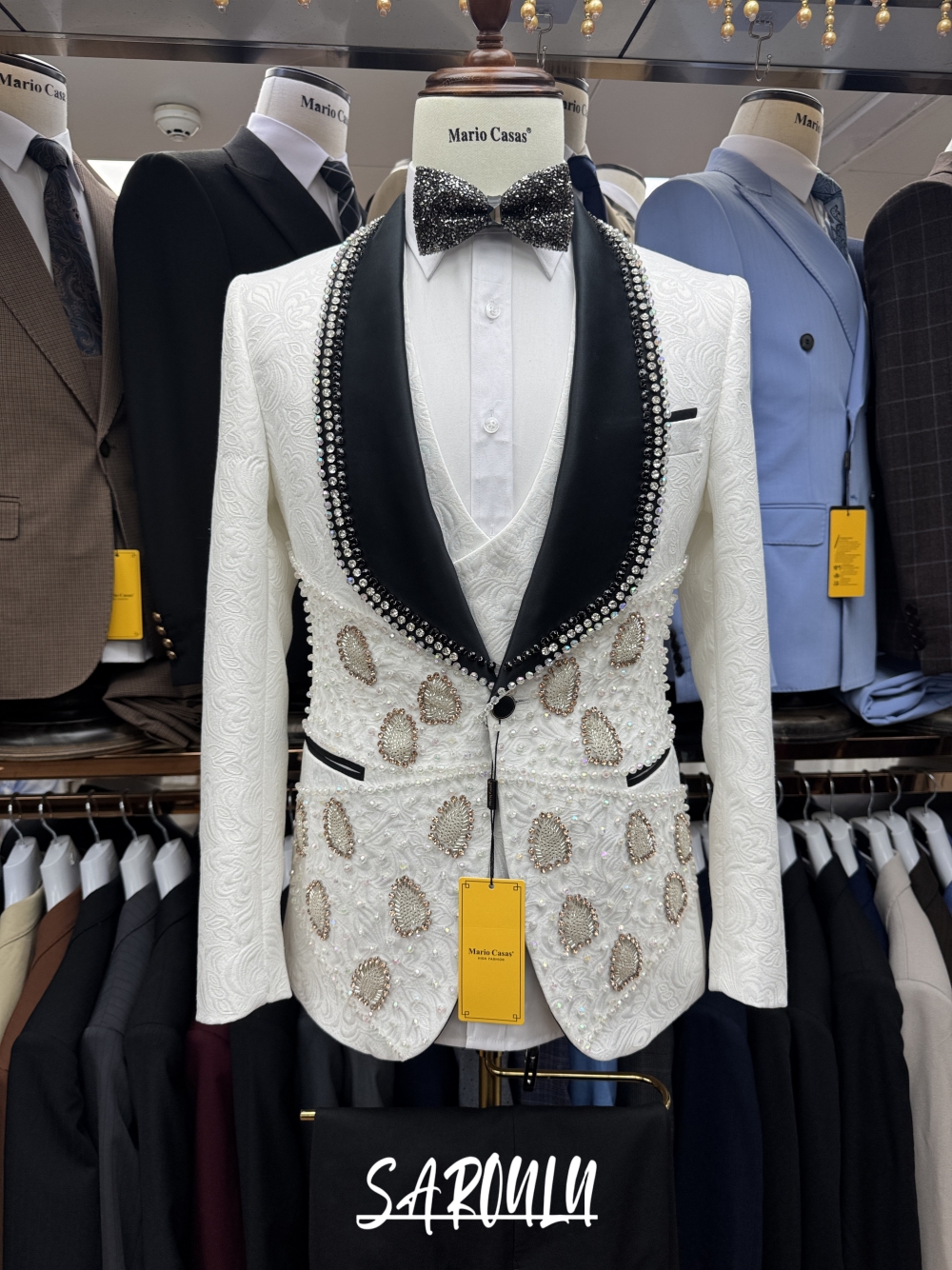 Richly Pearls Beaded Men Suit  - Men Formal Wear Sale recensie en prijs