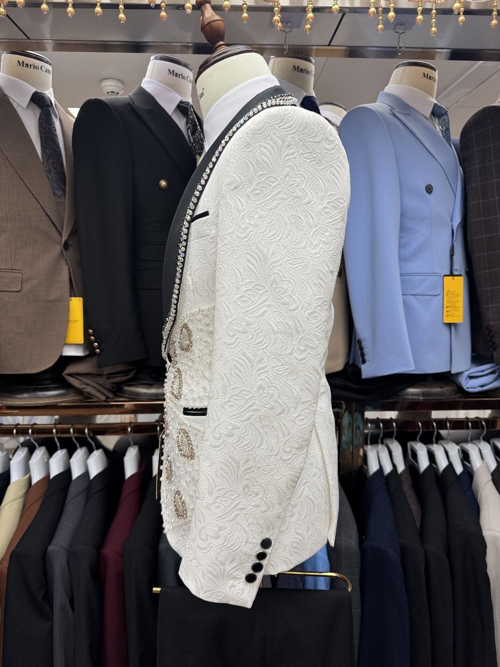 Richly Pearls Beaded Men Suit  - Men Formal Wear Sale recensie en prijs