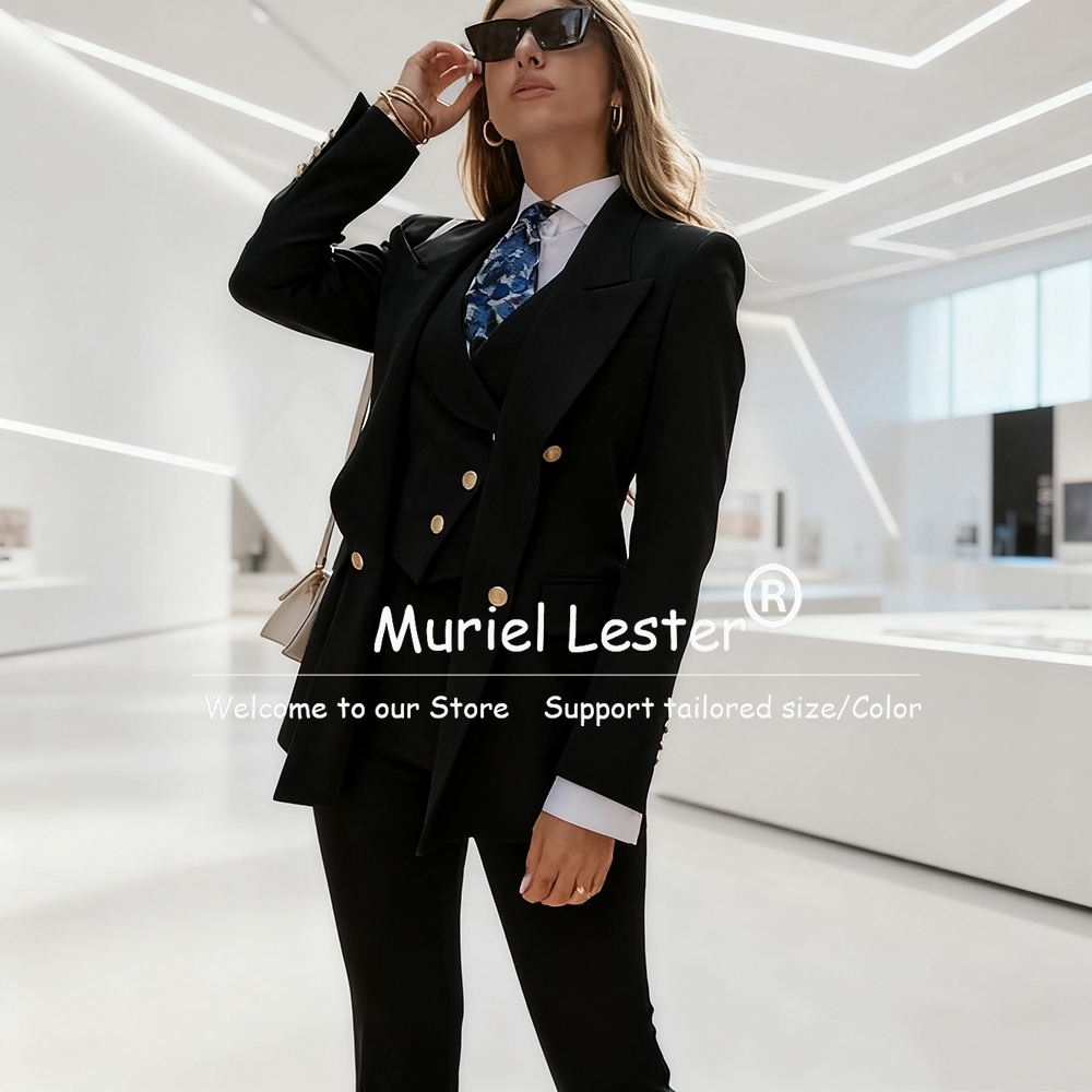 Elegant Blue Women's Suits Dou - Double Breasted Blazer recensie en prijs