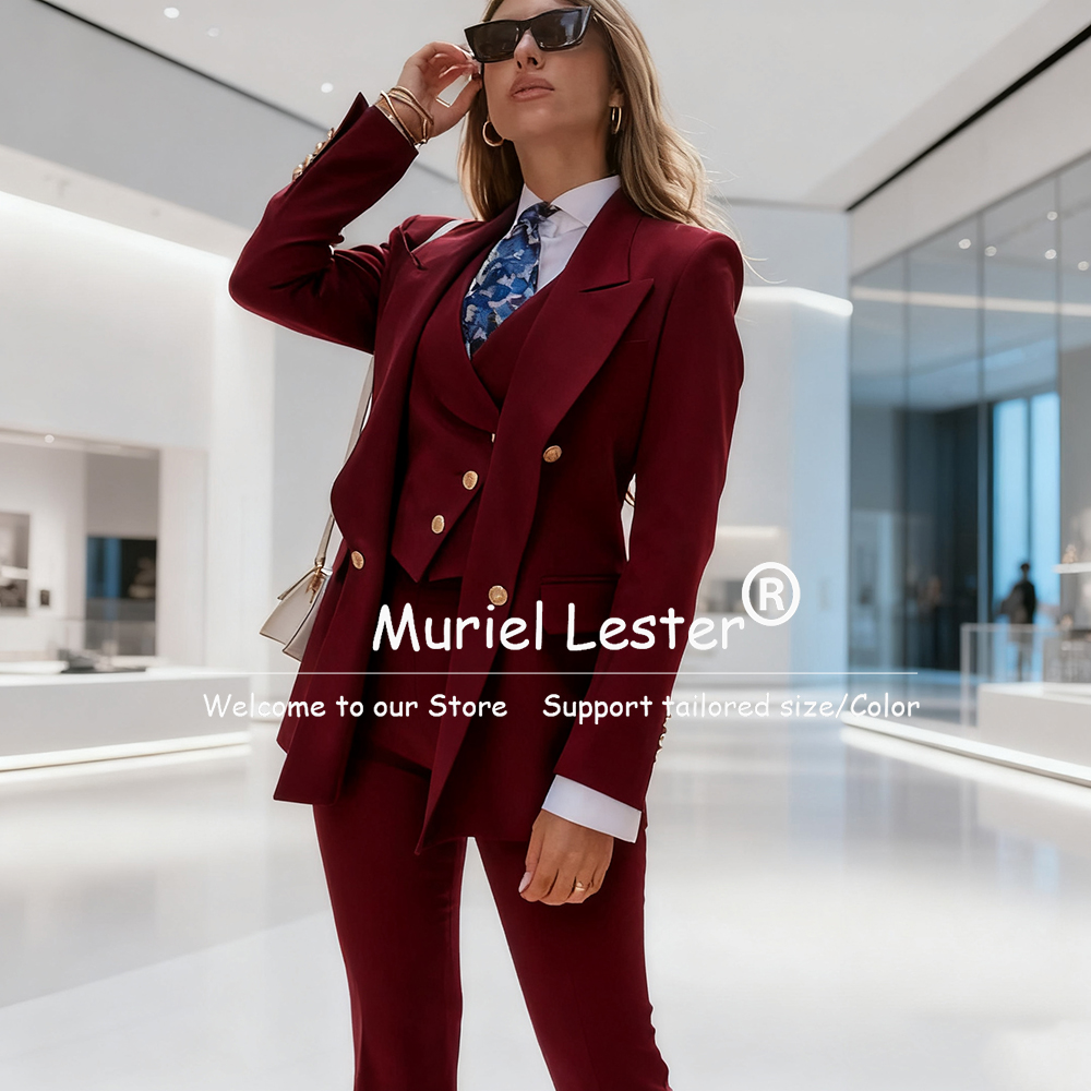Elegant Blue Women's Suits Dou - Double Breasted Blazer recensie en prijs