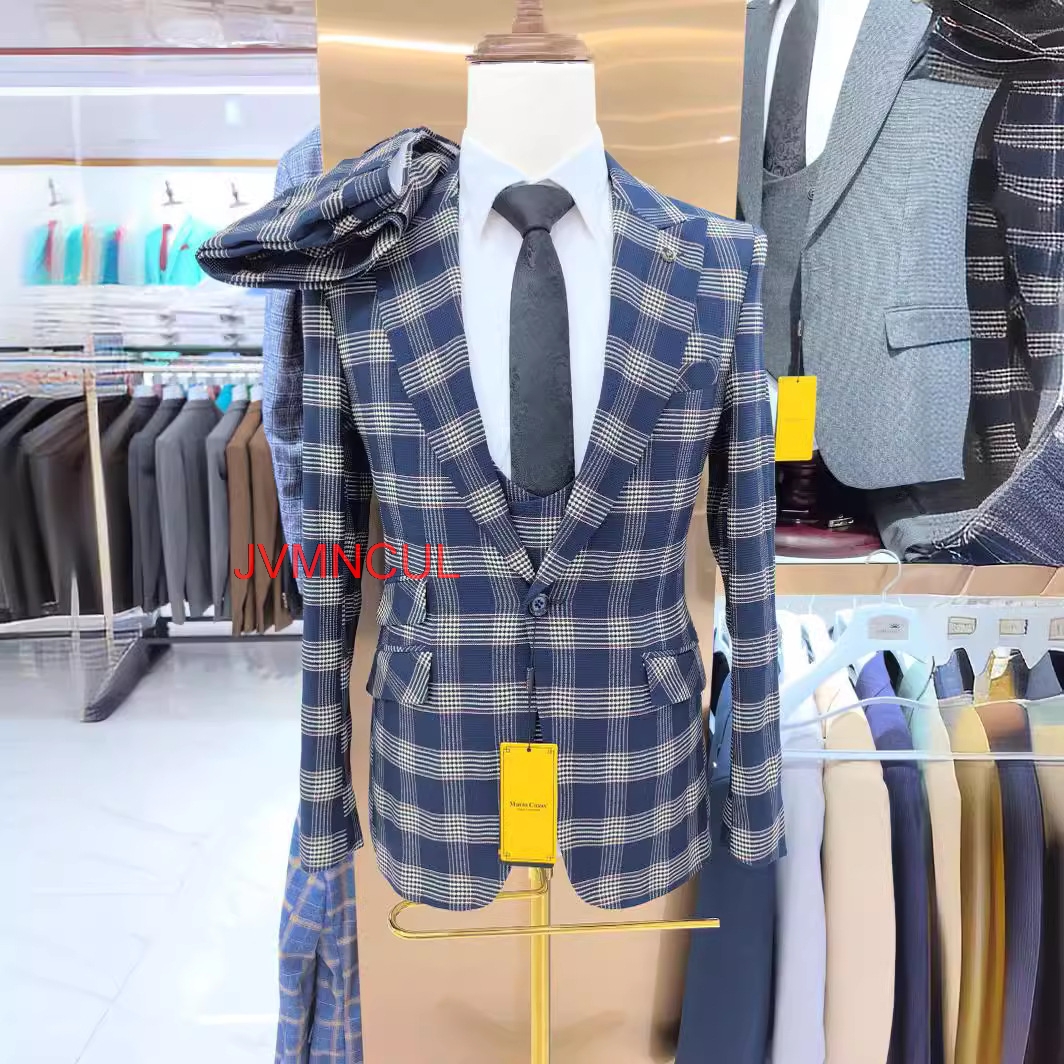 Men's Color Block 3 Piece Suit - Men'S Formal Wear For Reception recensie en prijs