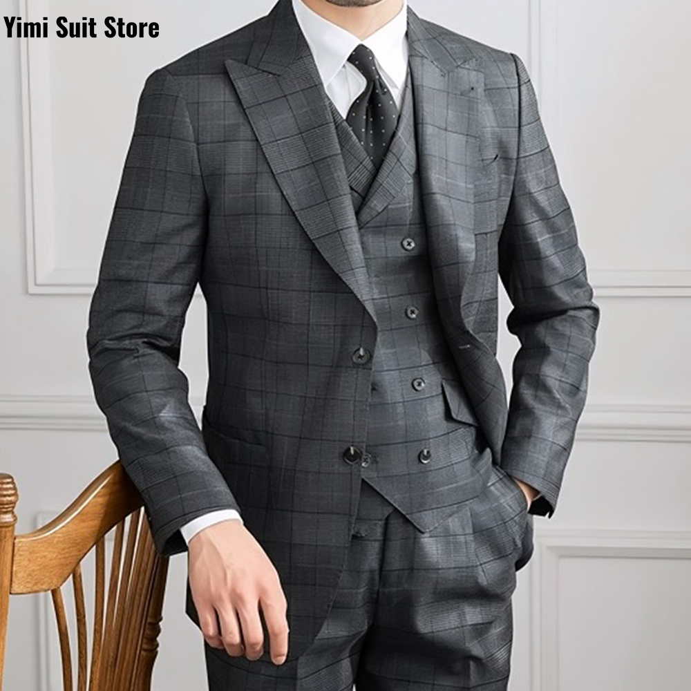 YiMinpwp Men's Suit 3Pcs Set P - Men Formal Wear Modern recensie en prijs