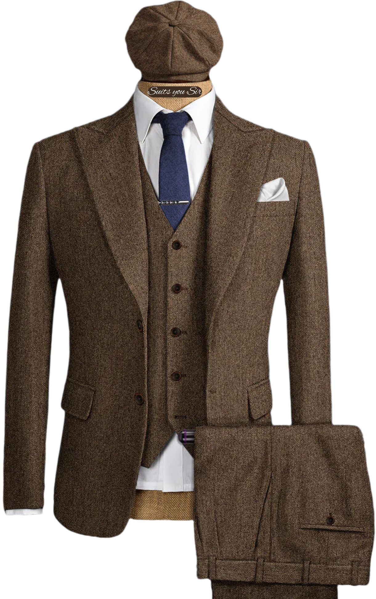 Mens Herringbone Suits 3 Piece - Men'S Formal Wear No Suit recensie en prijs