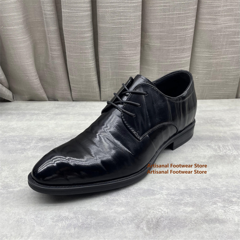 Men's Black Leather Oxford Sho - Formal Men Daily Wear Shoes recensie en prijs