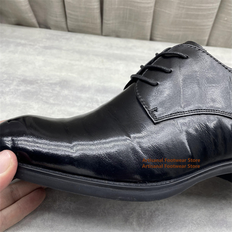 Men's Black Leather Oxford Sho - Formal Men Daily Wear Shoes recensie en prijs