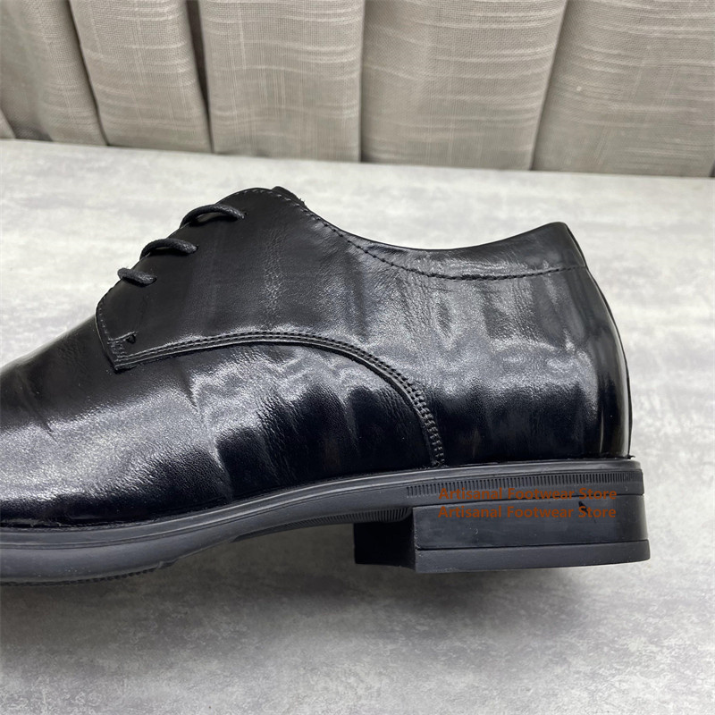 Men's Black Leather Oxford Sho - Formal Men Daily Wear Shoes recensie en prijs