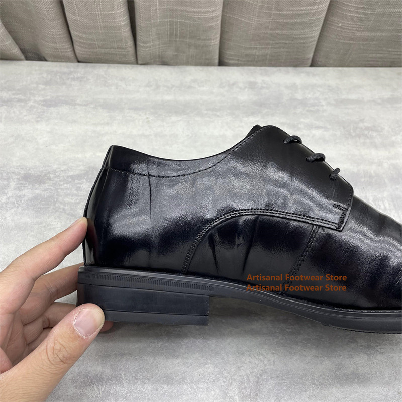 Men's Black Leather Oxford Sho - Formal Men Daily Wear Shoes recensie en prijs