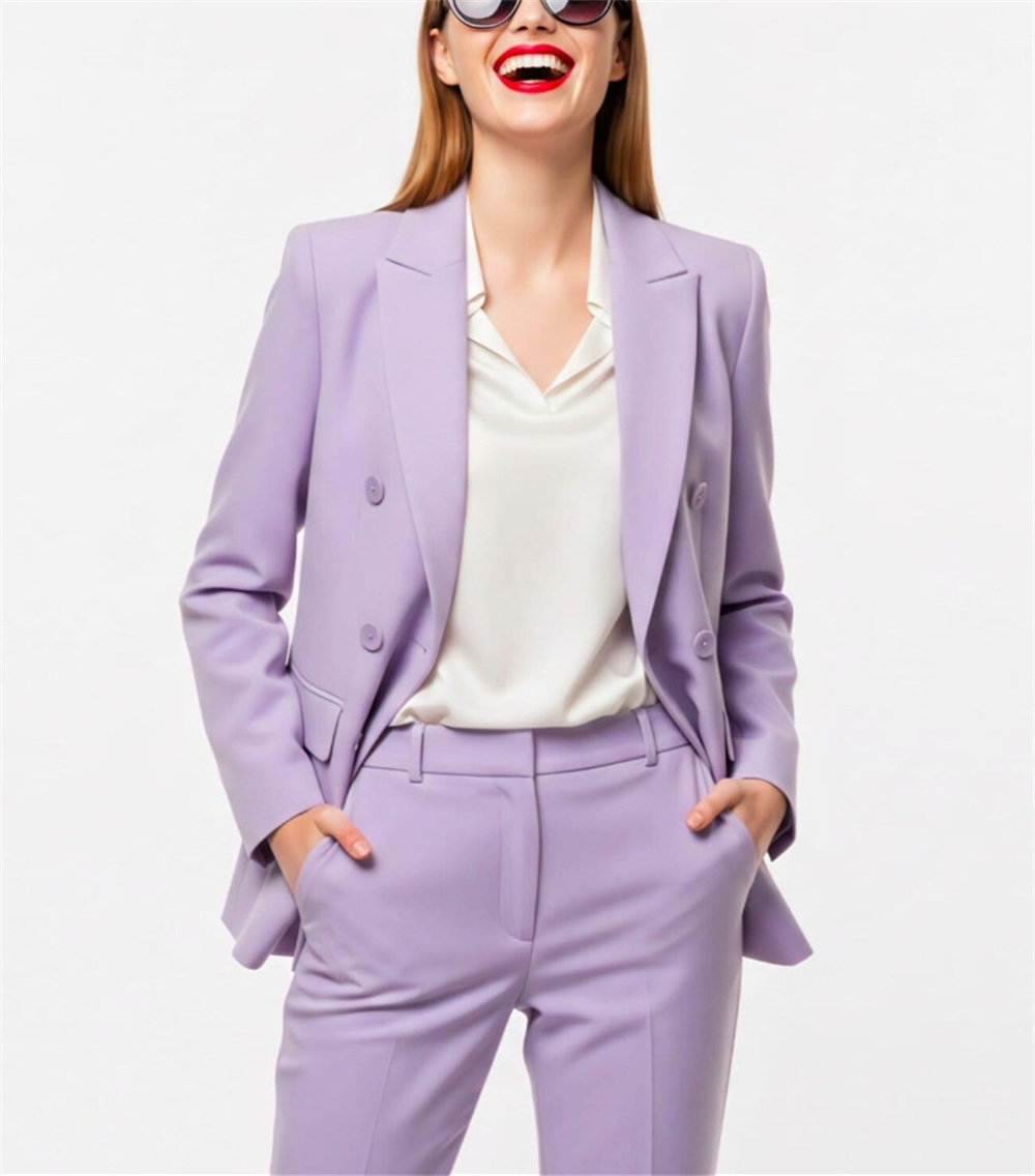 Modern Women's Suits 2 Pcs Lav - Double Breasted Blazer recensie en prijs