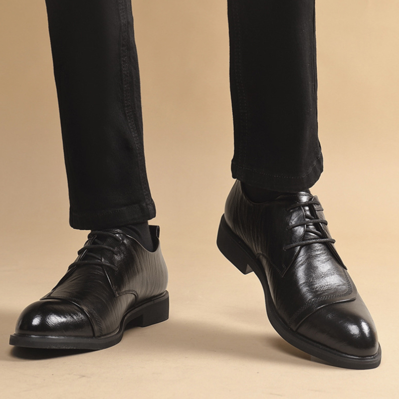 Leather Oxford Shoes With Meta - Men Formal Party Wear Dress recensie en prijs