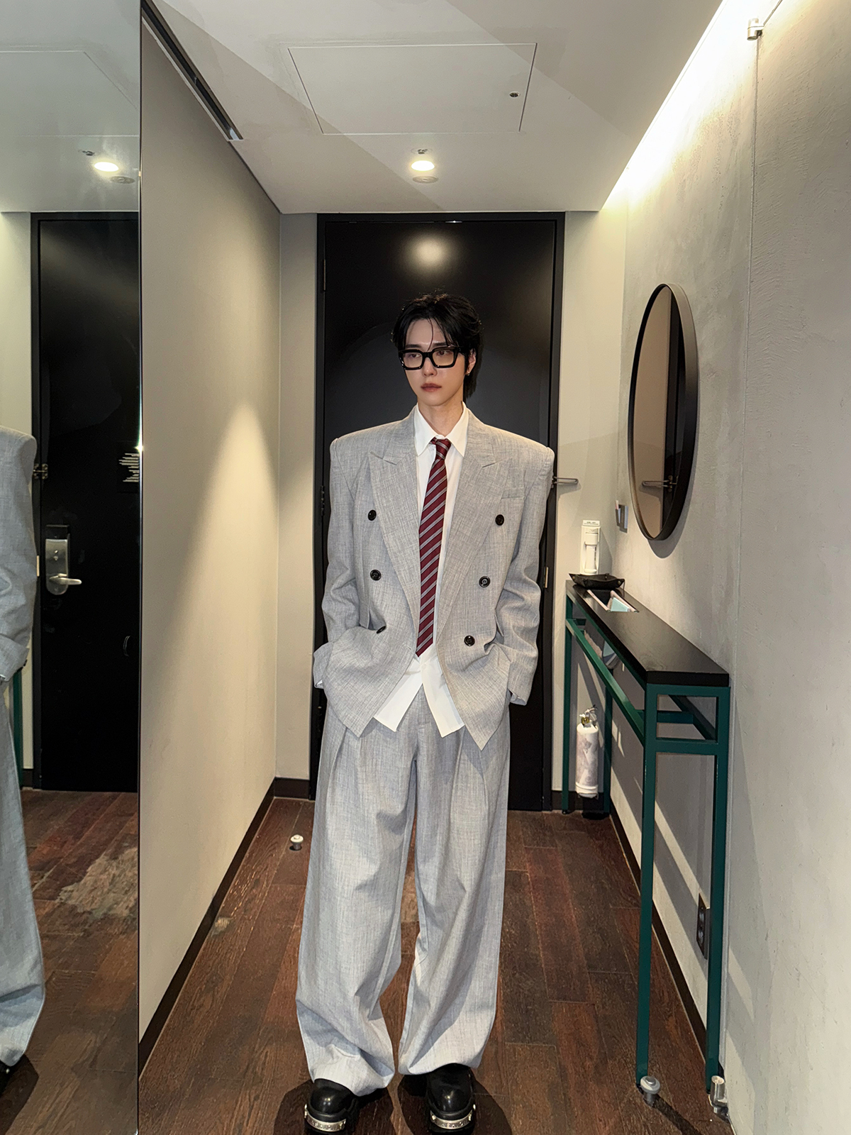Grey Double-Breasted Suit Set  - High End Men'S Formal Wear recensie en prijs