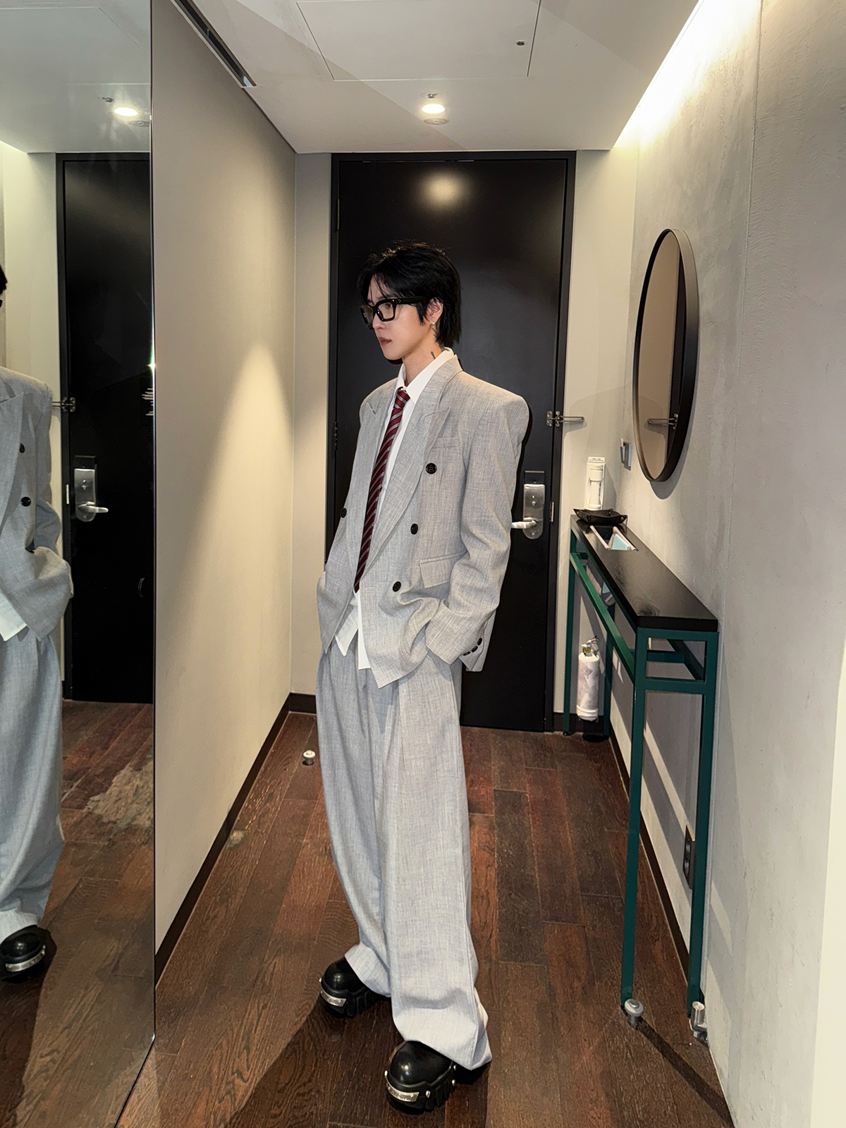 Grey Double-Breasted Suit Set  - High End Men'S Formal Wear recensie en prijs