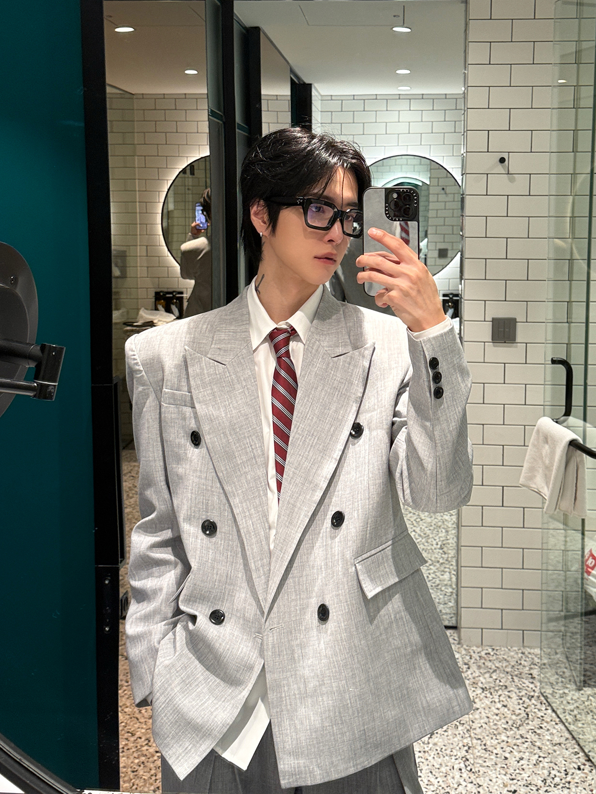 Grey Double-Breasted Suit Set  - High End Men'S Formal Wear recensie en prijs