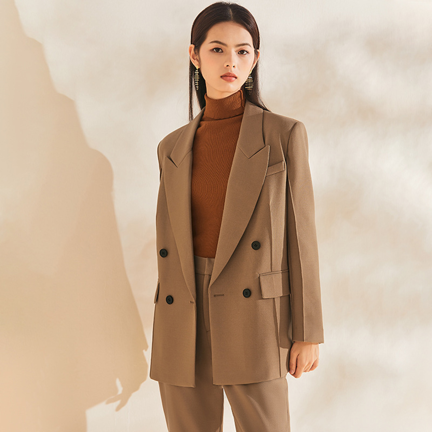 Allingentle Women's Suit Slim  - Double Breasted Blazer recensie en prijs