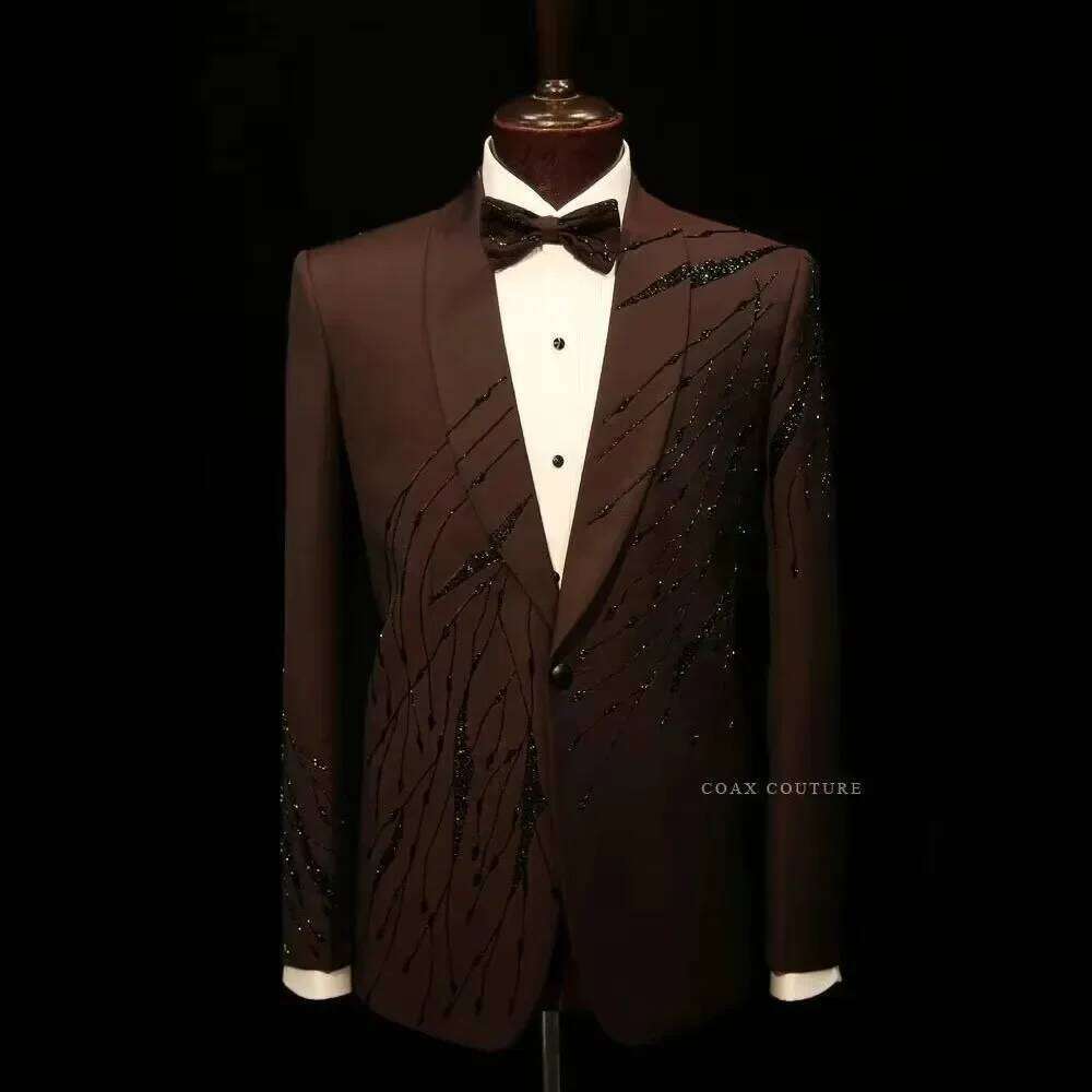 Brown High-End Formal Men Suit - High End Men'S Formal Wear recensie en prijs
