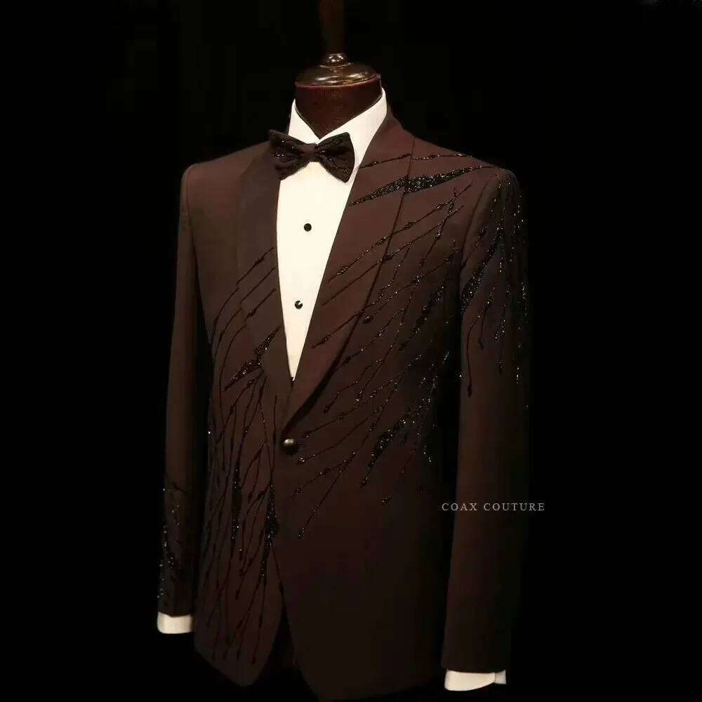 Brown High-End Formal Men Suit - High End Men'S Formal Wear recensie en prijs