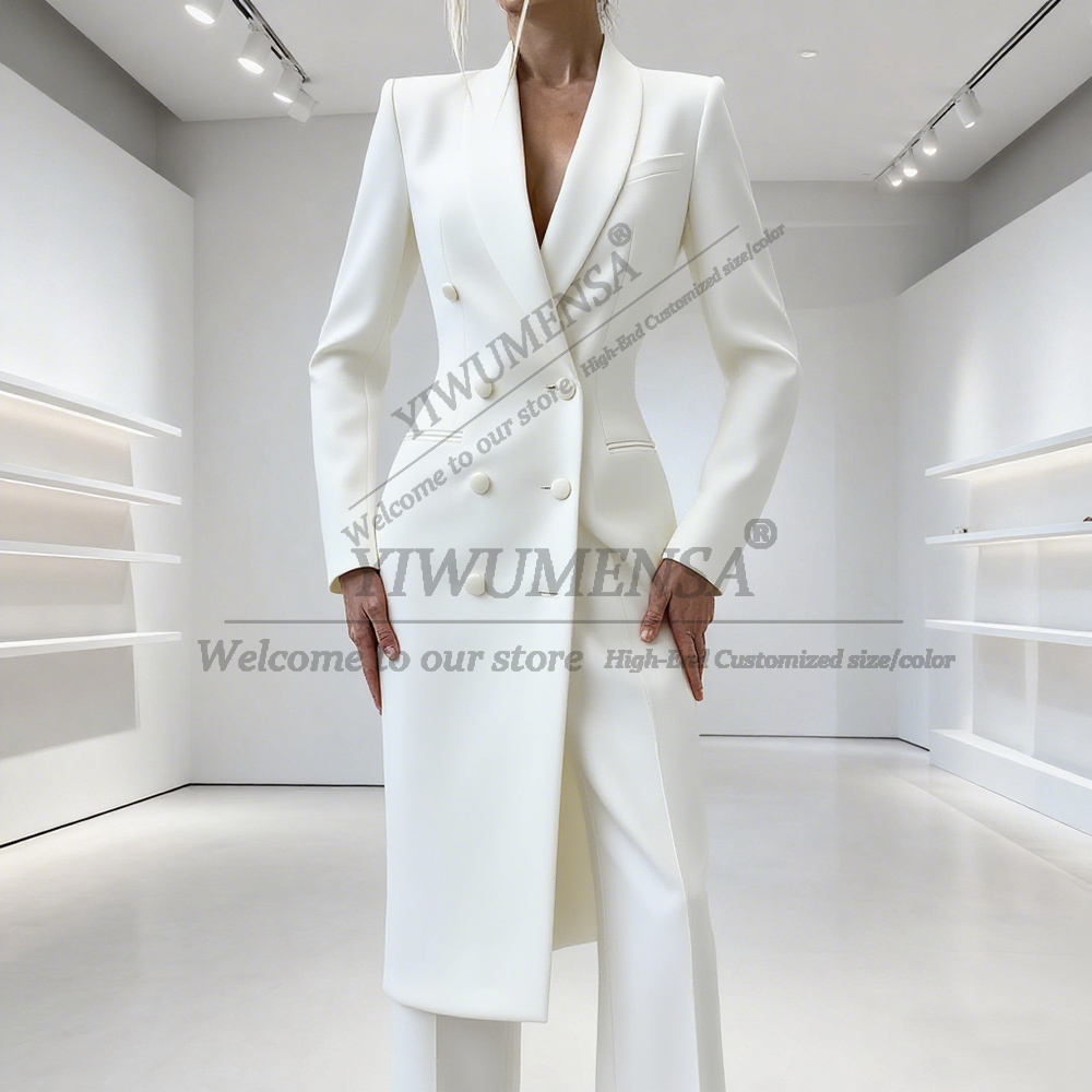 Elegant Solid Women's Suits 2  - Double Breasted Blazer recensie en prijs