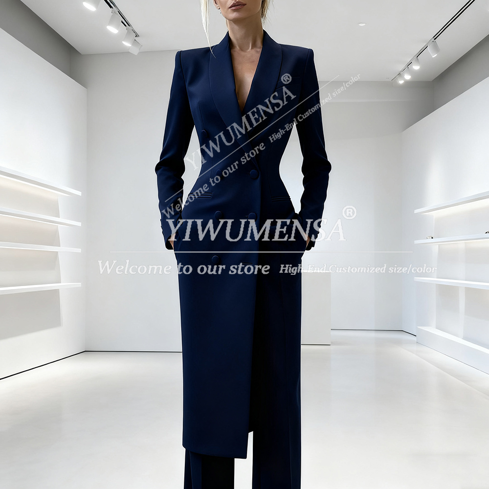 Elegant Solid Women's Suits 2  - Double Breasted Blazer recensie en prijs