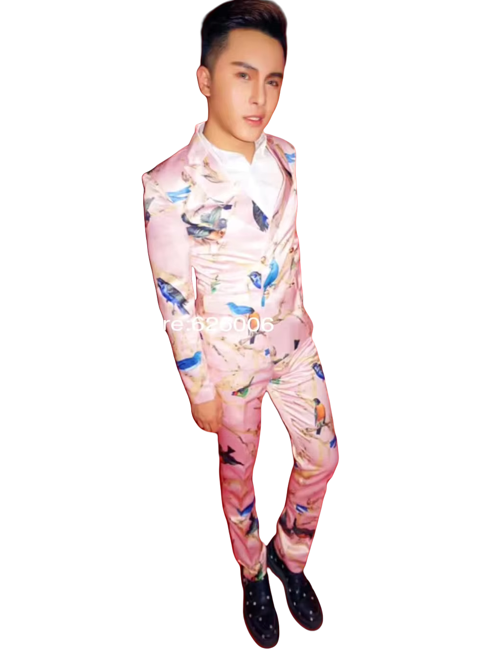 Men's Fashion Flower Pink Bird - Men Formal Party Wear Dress recensie en prijs