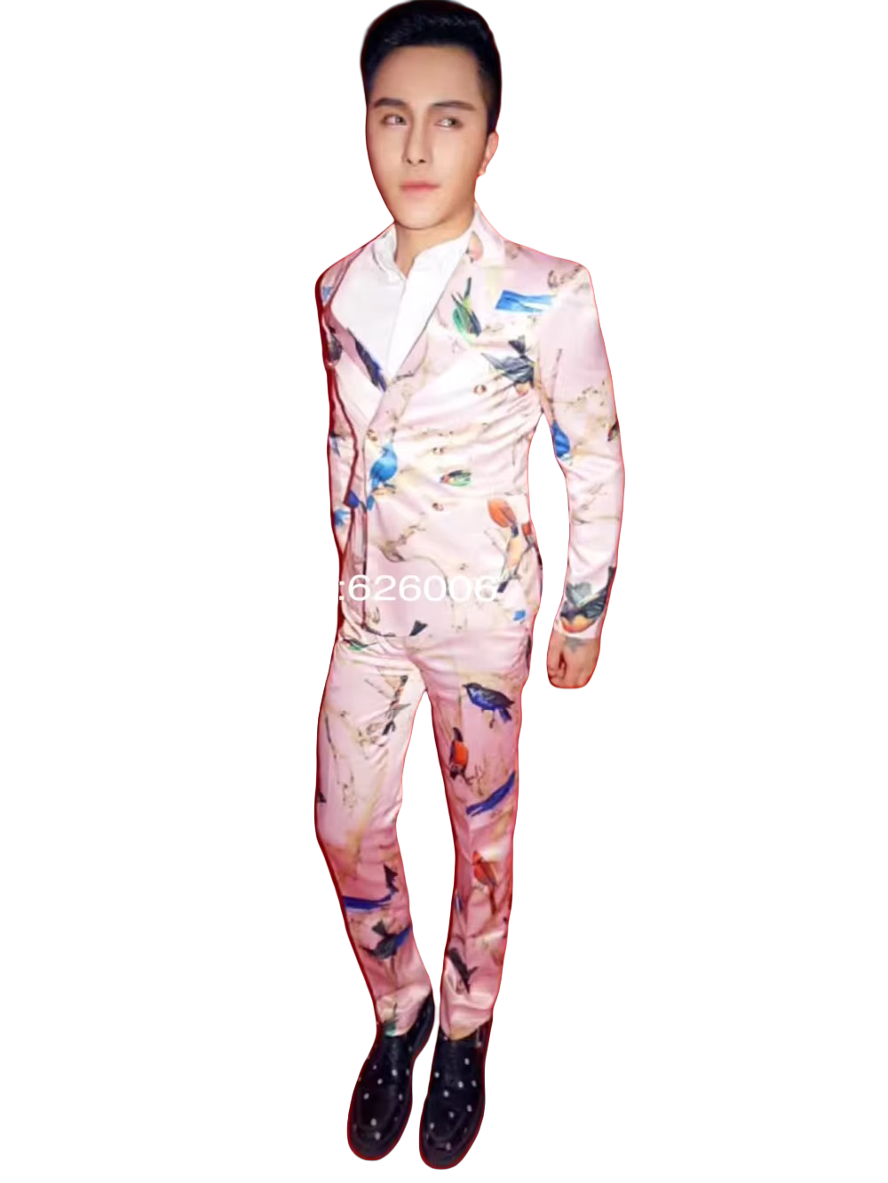 Men's Fashion Flower Pink Bird - Men Formal Party Wear Dress recensie en prijs