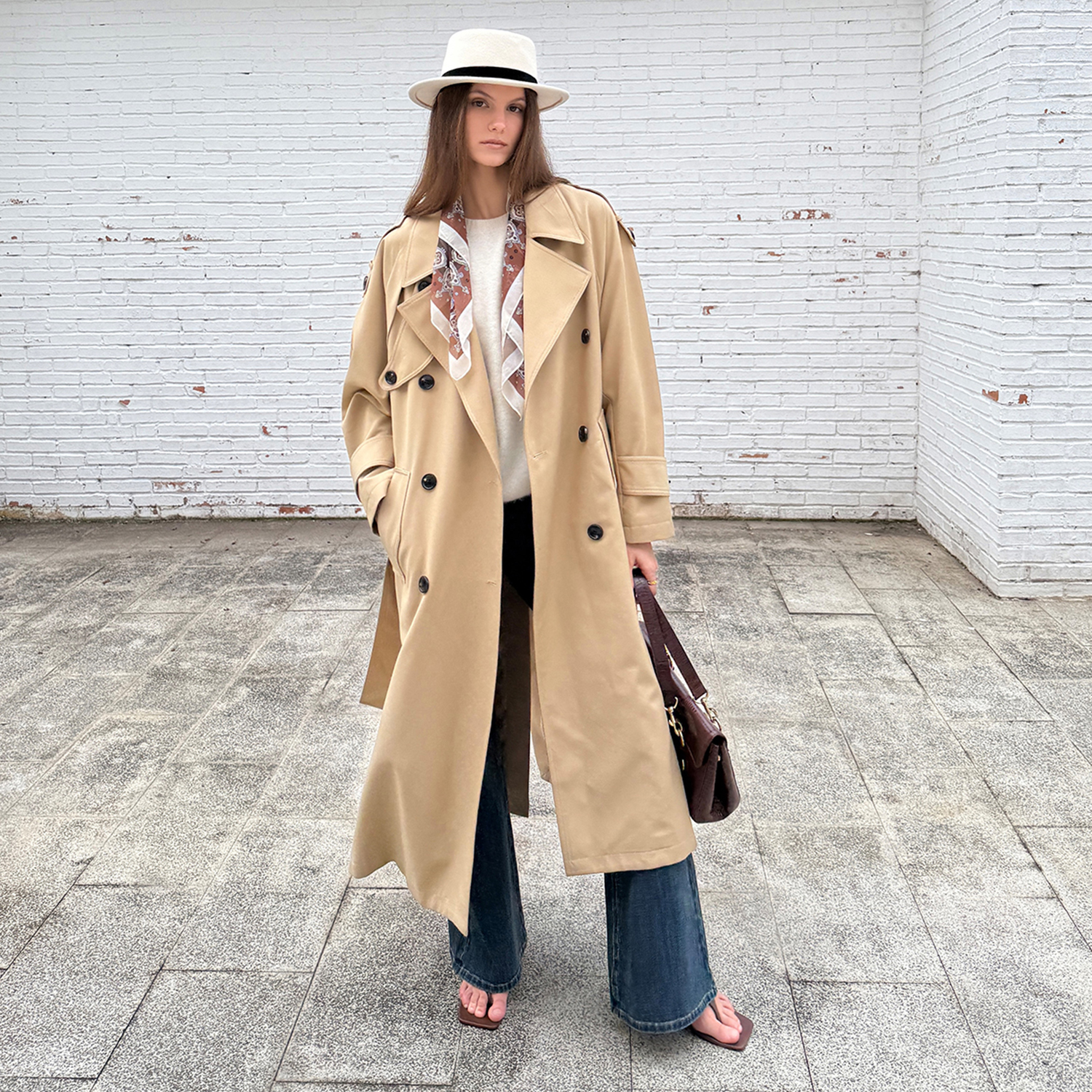 Allingentle Khaki Women Long B - Double Breasted Blazer recensie en prijs