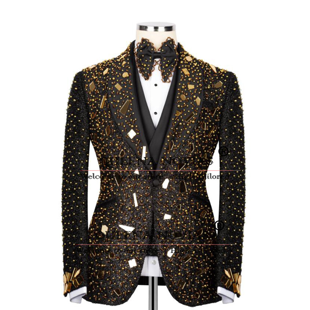 Sparkly Crystals Beading Suit  - Men'S Formal Wear For Reception recensie en prijs