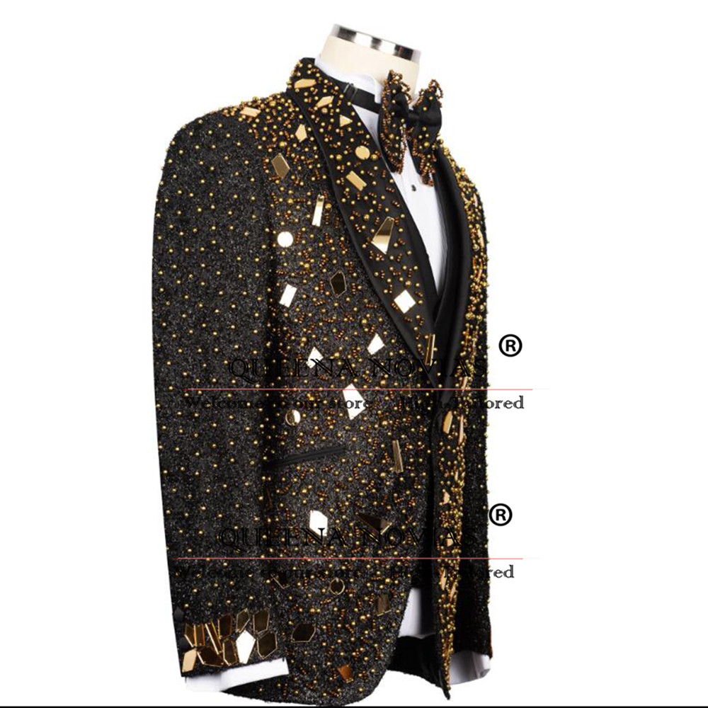 Sparkly Crystals Beading Suit  - Men'S Formal Wear For Reception recensie en prijs