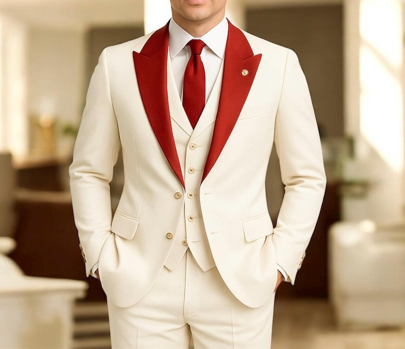 Mens White 3 Piece Suit Formal - Men'S Formal Wear For Engagement recensie en prijs