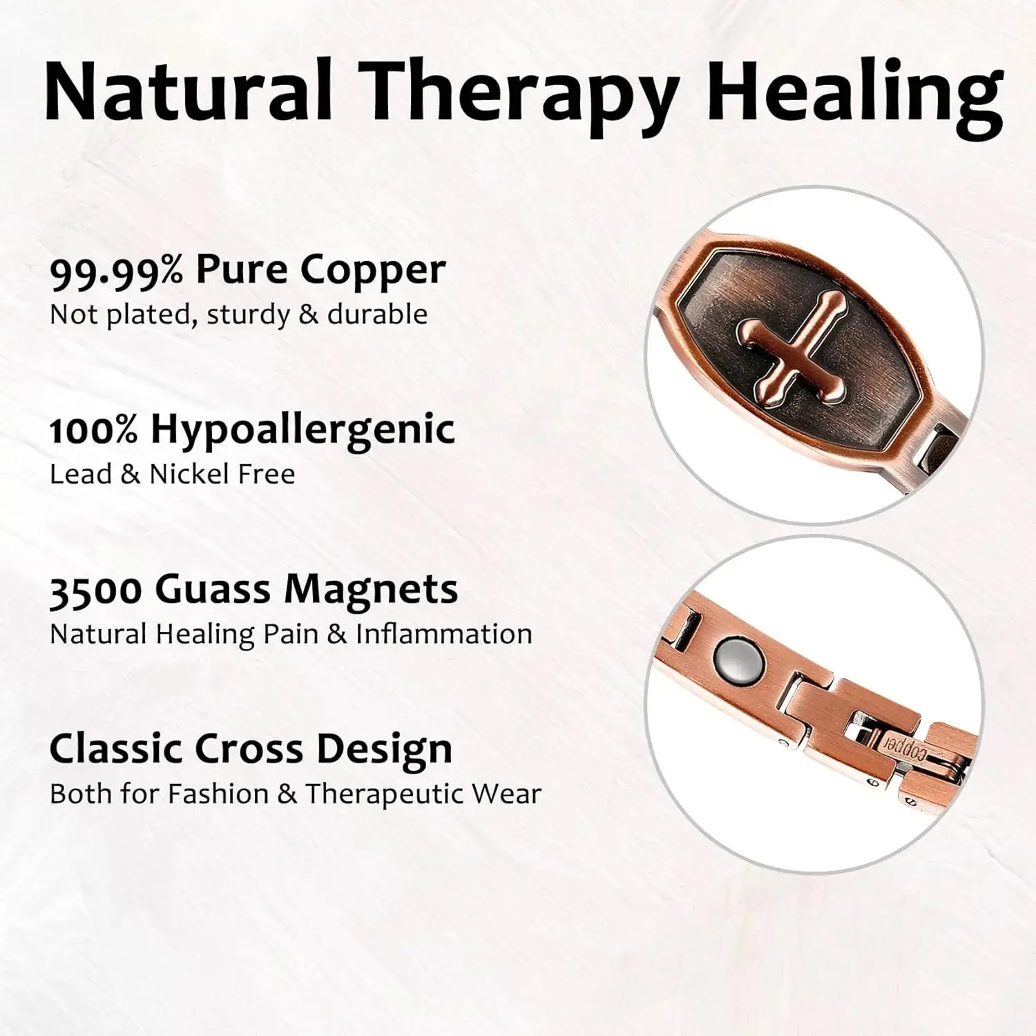 Men 99.99% Pure Copper Magneti - Men'S Formal Wear Jewelry recensie en prijs