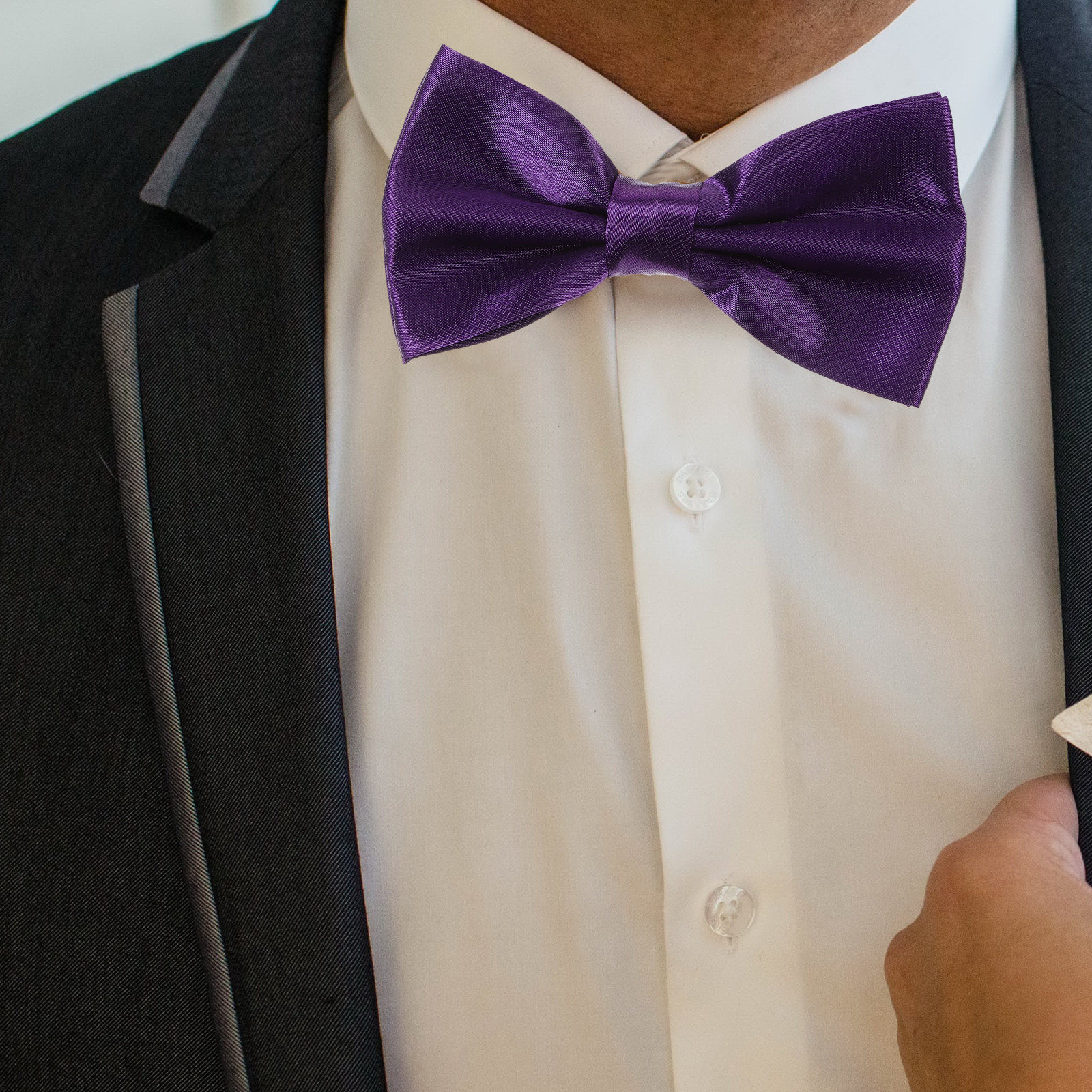1Set Premium Satin Bow Tie Cum - Men'S Formal Wear For Graduation recensie en prijs