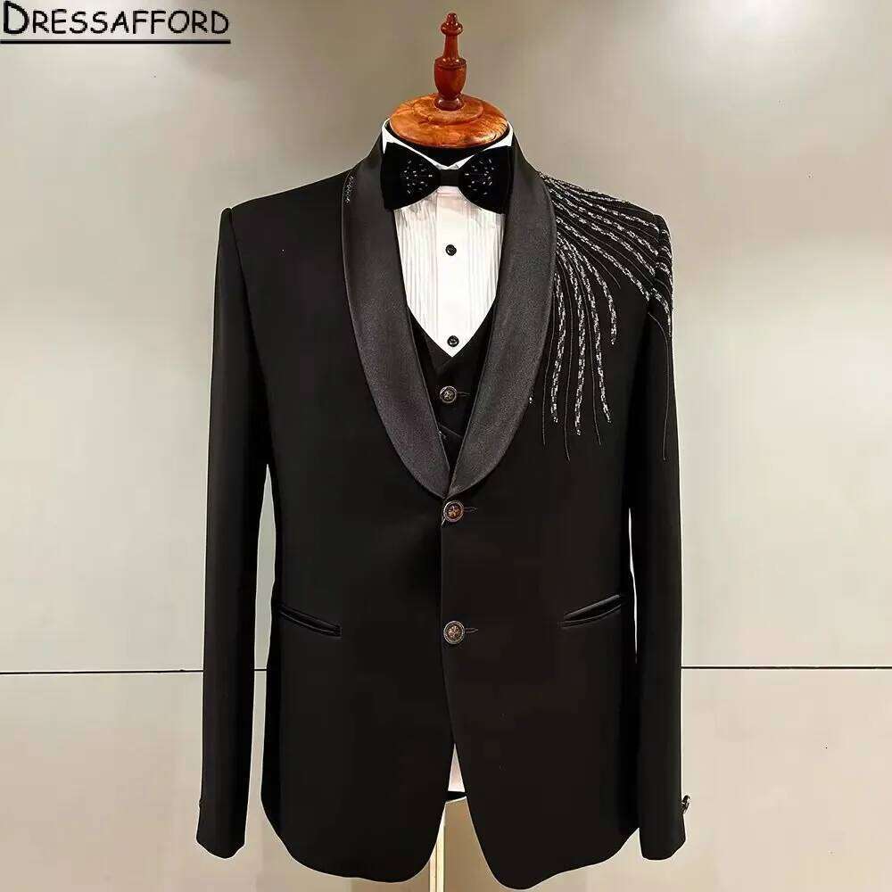Crystal Beading Groom Wedding  - Men'S Formal Wear No Suit recensie en prijs