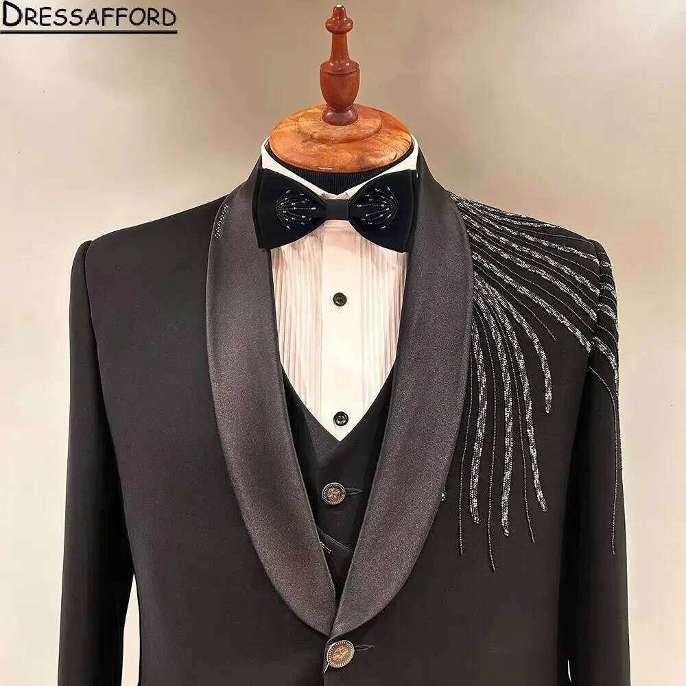 Crystal Beading Groom Wedding  - Men'S Formal Wear No Suit recensie en prijs
