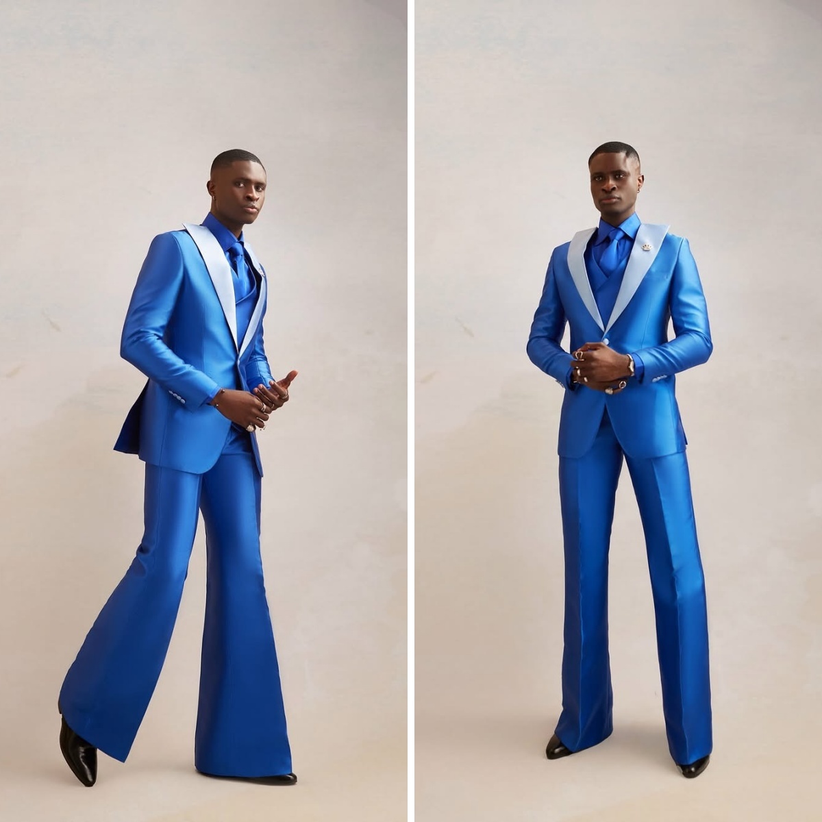 Satin Men Suit Set 3 Pcs Blaze - Men Formal Wear Modern recensie en prijs
