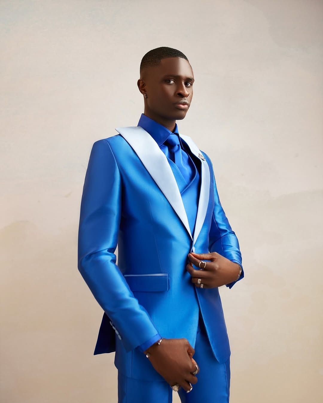 Satin Men Suit Set 3 Pcs Blaze - Men Formal Wear Modern recensie en prijs