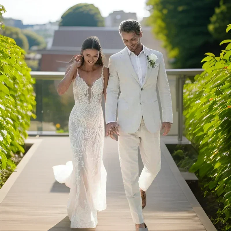 Linen Wedding Tuxedo For Men S - Men Formal Wear Modern recensie en prijs