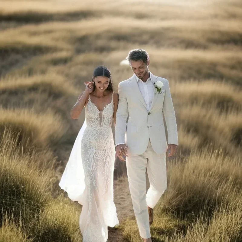 Linen Wedding Tuxedo For Men S - Men Formal Wear Modern recensie en prijs