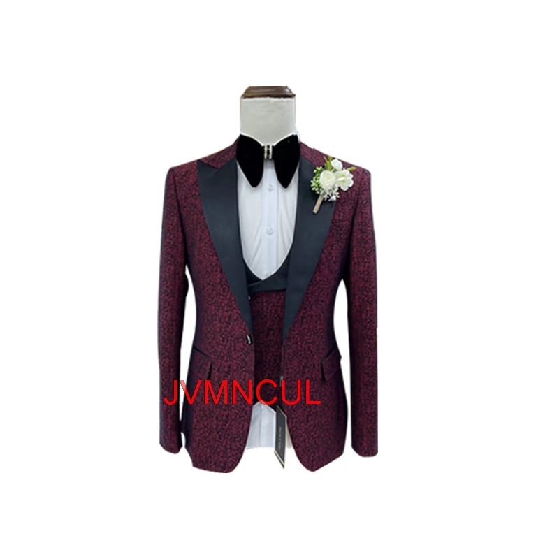 Men's Jacquard 3 Piece Suit Sl - Men'S Formal Wear For Reception recensie en prijs