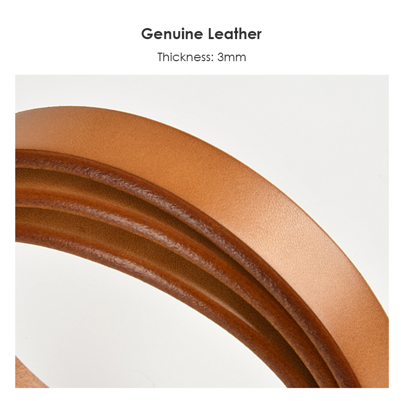VATLTY 2.3cm Leather Belt for  - Formal Belt Leather Thin recensie en prijs
