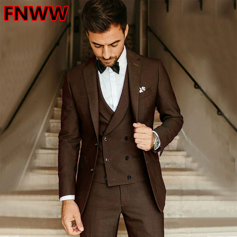 Men's Slim Fit Three-Piece Sui - High End Men'S Formal Wear recensie en prijs