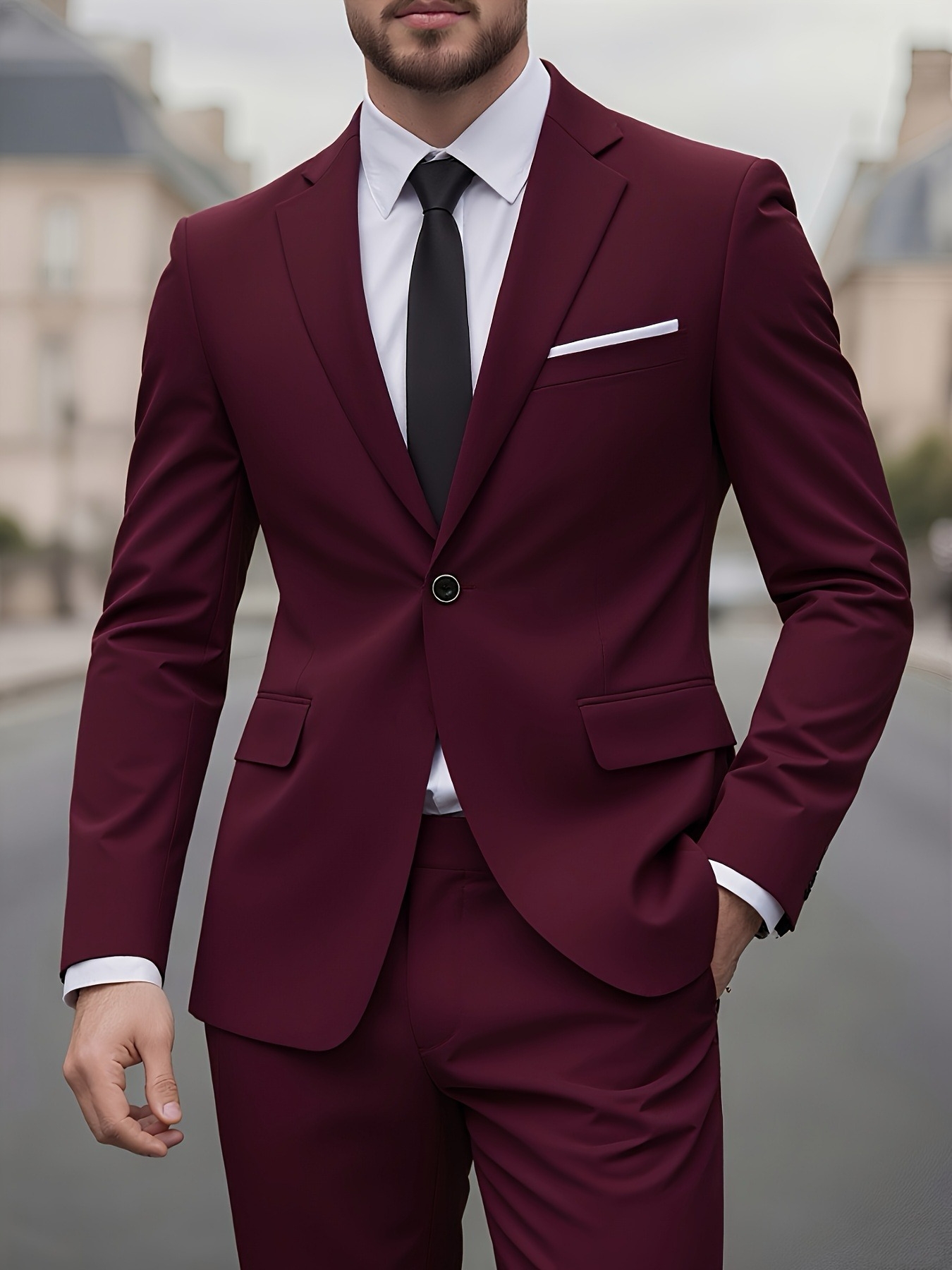 Men's Suit 2pcs Set, Modern Ge - Men Formal Wear Modern recensie en prijs