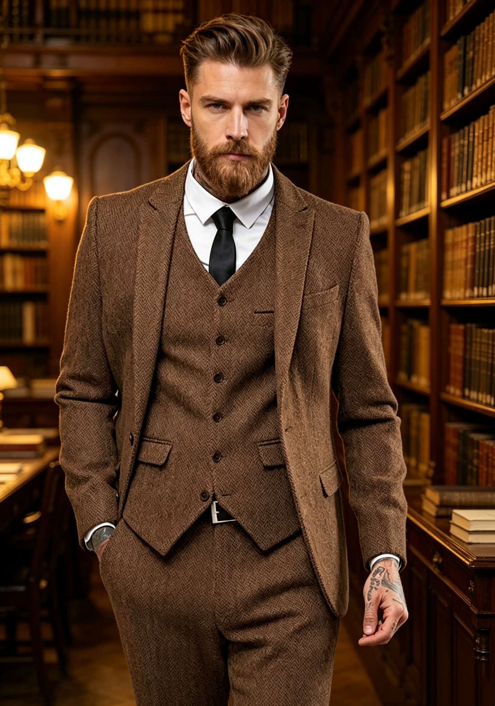 Dark Brown Wool Tweed Winter S - Men'S Formal Wear For A Wedding recensie en prijs