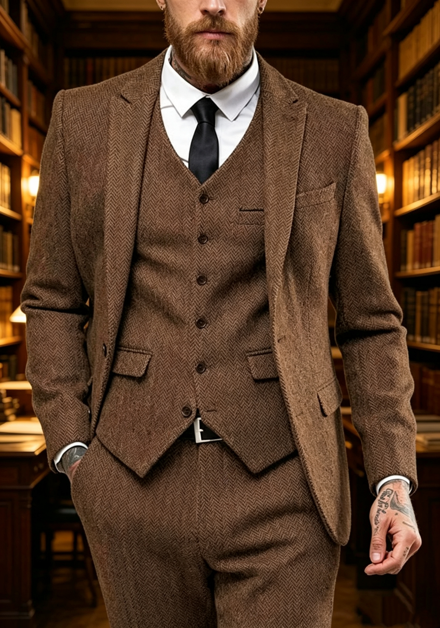 Dark Brown Wool Tweed Winter S - Men'S Formal Wear For A Wedding recensie en prijs
