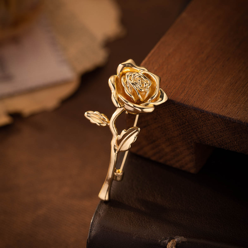 Luxury High End Gold Tone Rose - Men'S Formal Wear Jewelry recensie en prijs