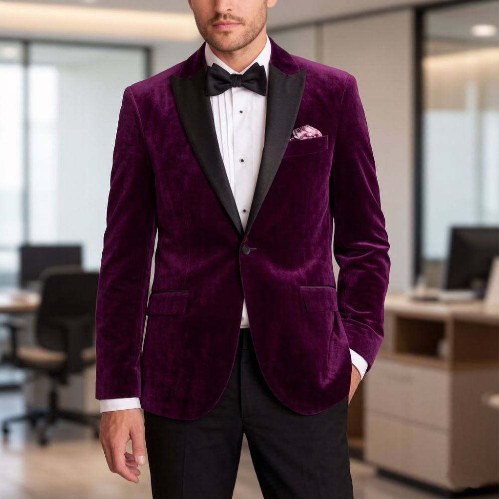 Velvet Formal Suits for Men Sl - Men'S Formal Wear For Reception recensie en prijs