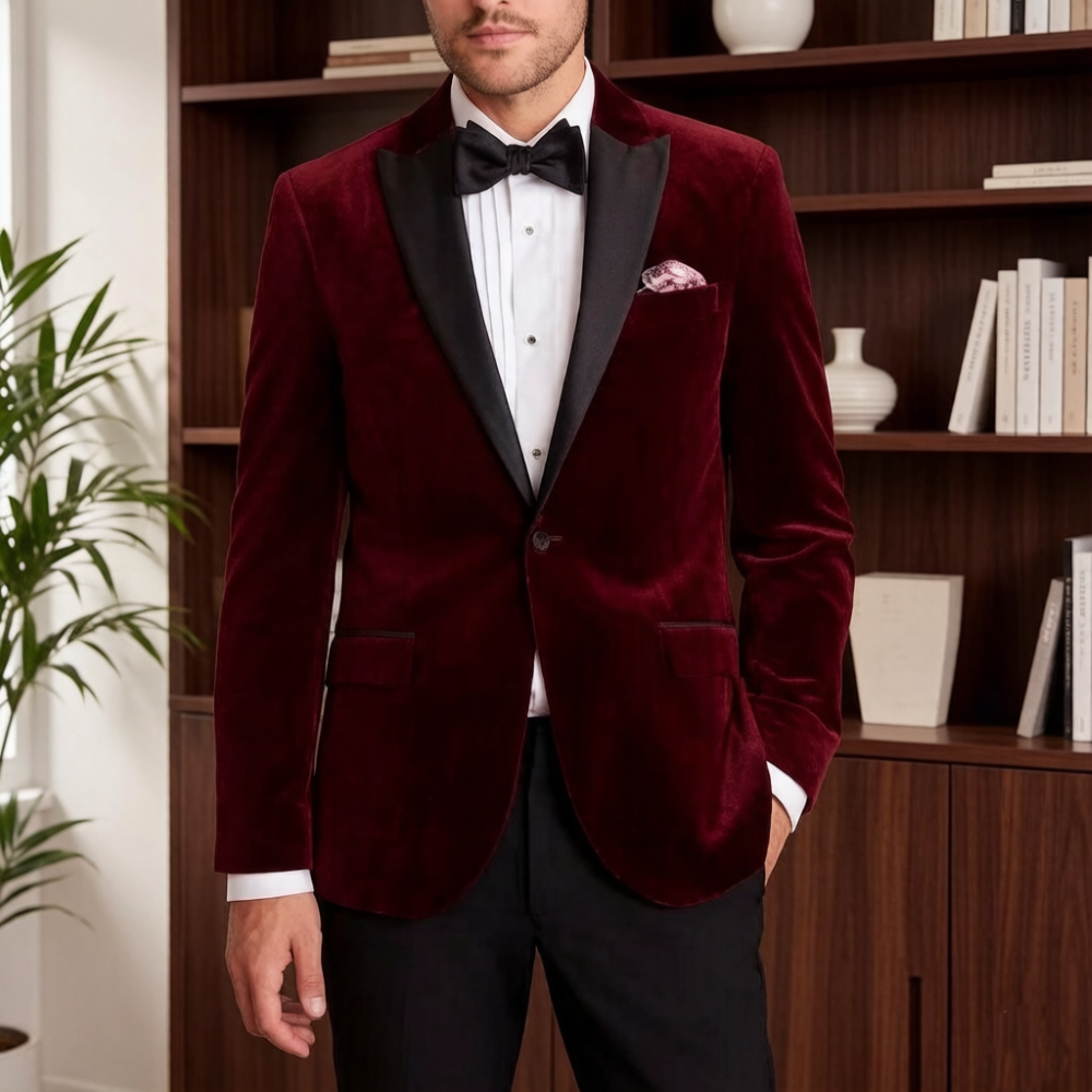 Velvet Formal Suits for Men Sl - Men'S Formal Wear For Reception recensie en prijs