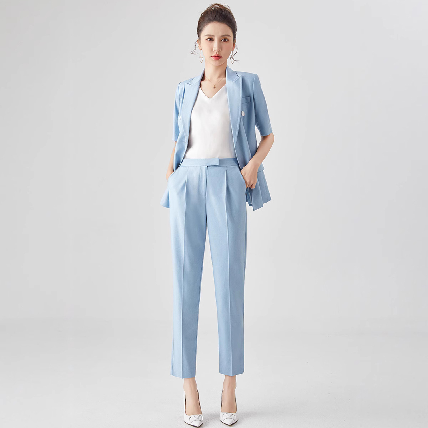 Allingentle Women's Suit Slim  - Double Breasted Blazer recensie en prijs